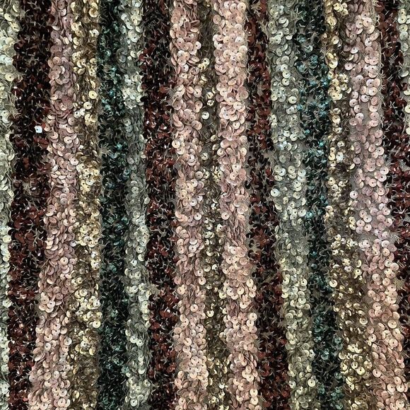 Peek Girls Sequin Skirt Striped Multicolor Gray Pink Rainbow Size Large 10 years - Picture 4 of 9